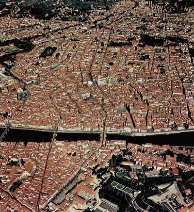 Vista aerea di Firenze
