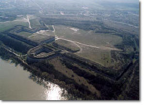 Vista aerea della fortezza