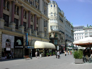 Il Graben, zona pedonale di Vienna